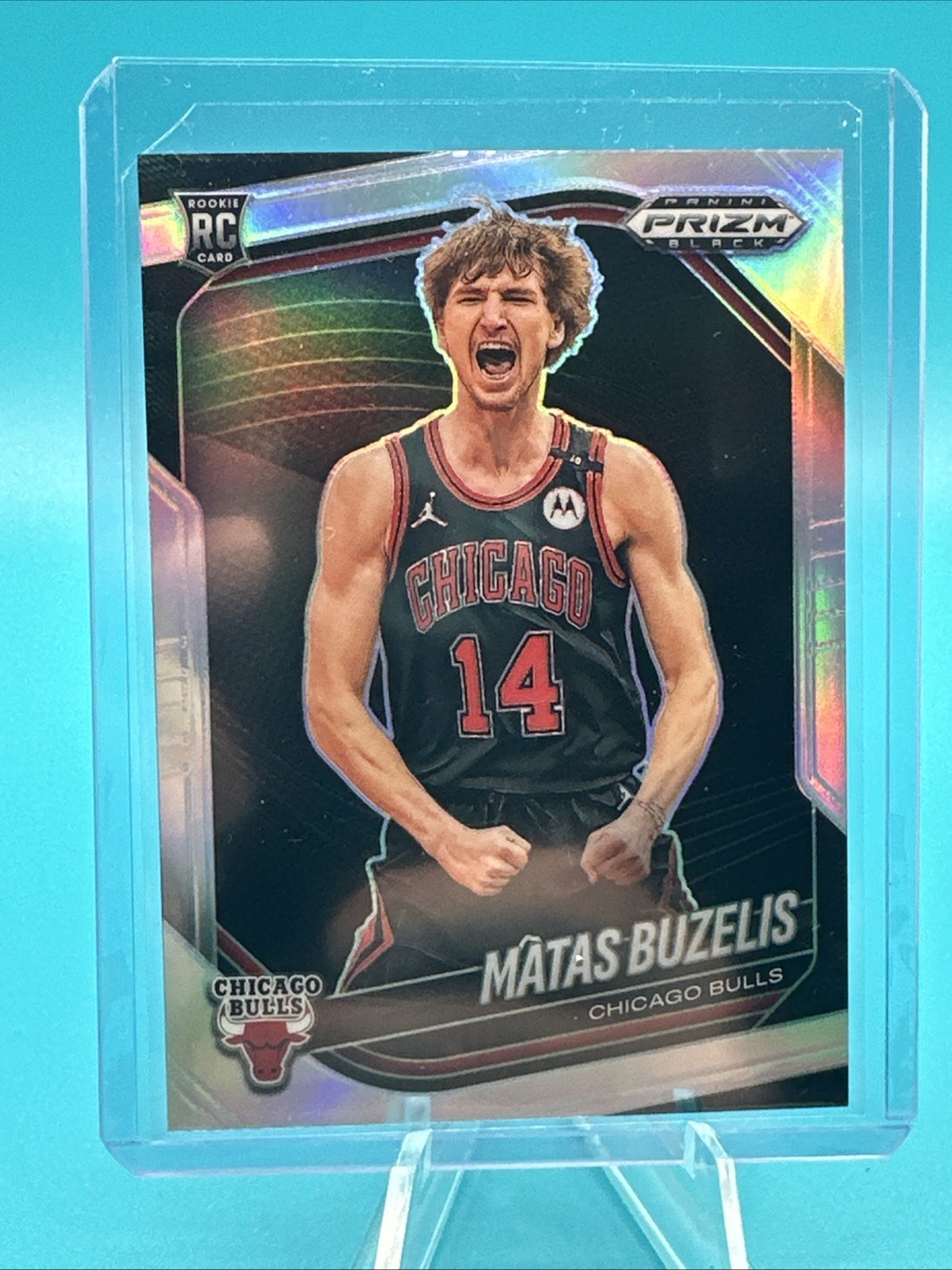 Matas Buzelis 2024-25 Panini Prizm Black RC Silver #41