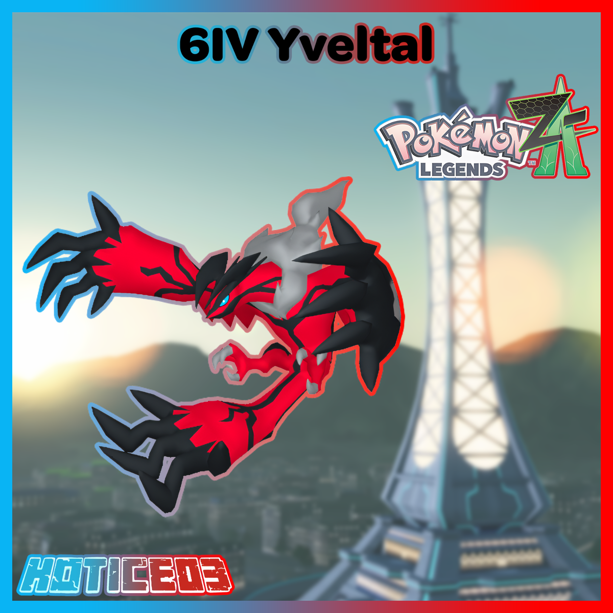 Jeu Pokémon Legends ZA : Yveltal 6IV Non Shiny - Neuf Pour Nintendo Switch (sortie 2025)