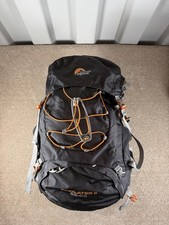 Lowe Alpine Cholatse II 55:65 Backpack Hiking Trekking Rucksack Black Orange