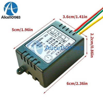 220V Power on Delay Relay Module Time delay Off switch Controller with LED *tm