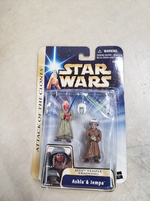 Star Wars Attack Of The Clones ASHLA & JEMPA Jedi Temple Training #16 Hasbro