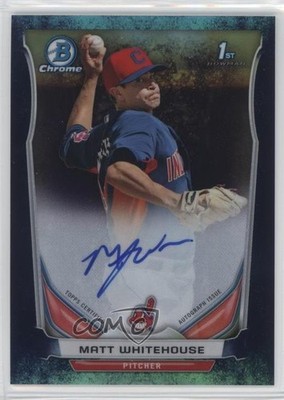 2014 Bowman Chrome Prospect Bubbles Refractor 58/99 Matt Whitehouse Auto 3q5
