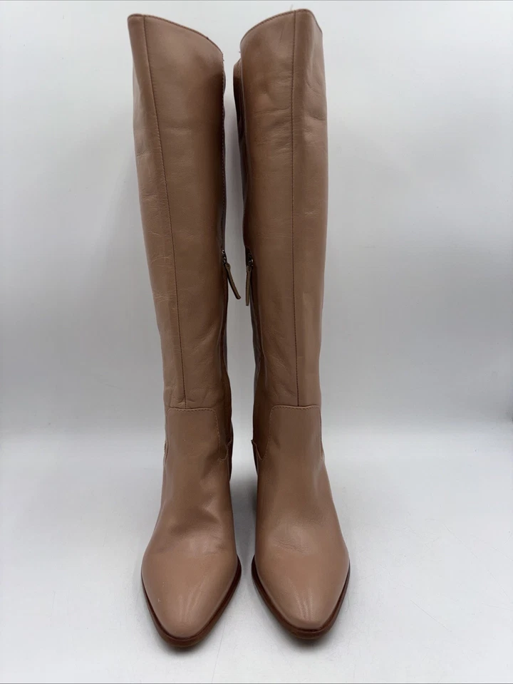 Botas Vince Camuto Femininas Evronna Couro Zíper Alto Joelho Alto Tamanho 10M WC - Imagem 2 de 4