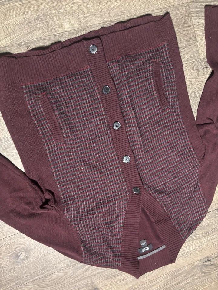 Cárdigan Suéter Alfani Vintage Para Hombre M Abuelo Cosby Italia Años 90 Maestro Años 80’s Foto 2 de 4