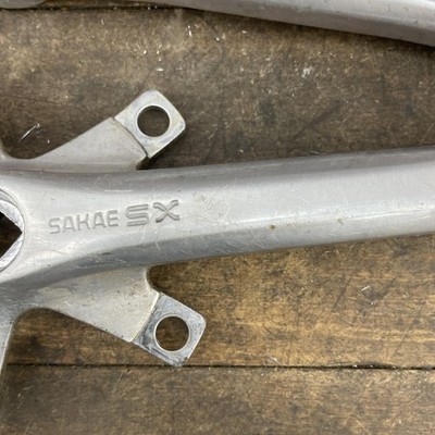 Sakae SX Crank Arms Set 170mm TRIPLE Silver Vintage Japan Road