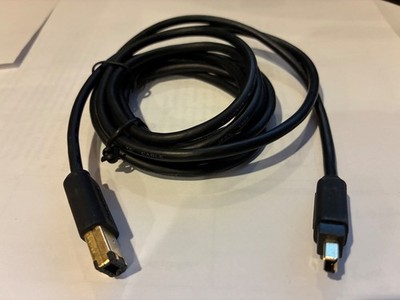 KNTK 10' Firewire 400 6Pin to 4 Pin Cable IEEE-1394a DV Camcorder HDD Data Black