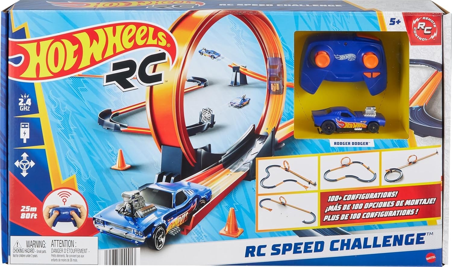 Rc Track Set With 1:64 Scale Remote-control Vehicle & 30+
