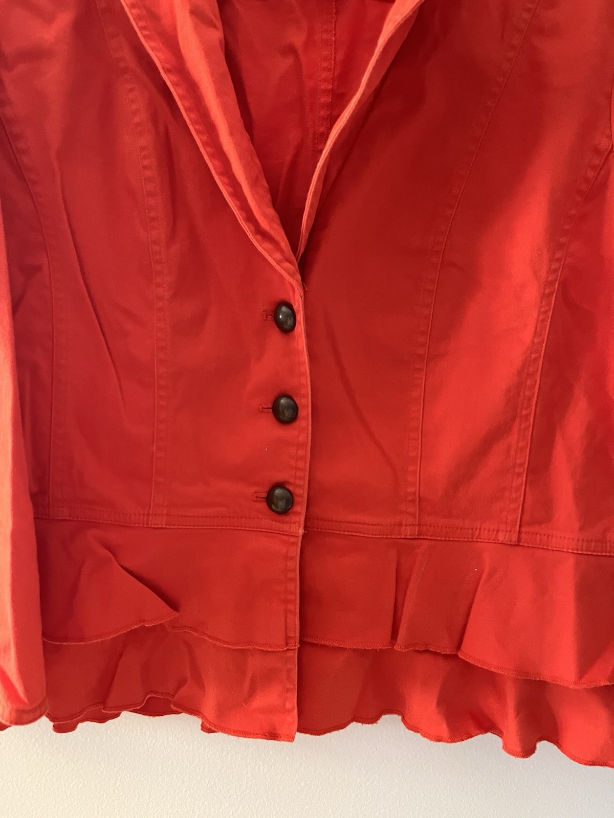 Ruby Rd. Cropped Tangerine Jacket 3/4 Sleeves Y2K… - image 5