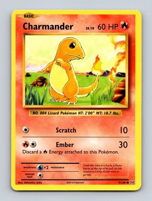 TCG Pokemon Karte Charmander EVO 9/108 Eng Mitsuhiro Arita Evolutions
