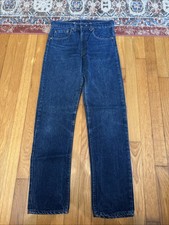 Levis 505 0217 Mens Red Tag Size 29 X 30 Blue Denim Jeans Jean Vintage