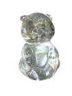 Fenton Iridescent Glass Bear Figurine 3.5" Collectible Accent Piece