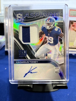 Kadarius Toney 2021 Spectra Rookie Patch Auto 22/75 Card #APA-KT
