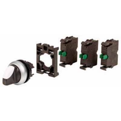 Eaton 110923 M22-WRK-3K10-BVP Wahlschalter Frontring Kunststoff Knebel Schwar...