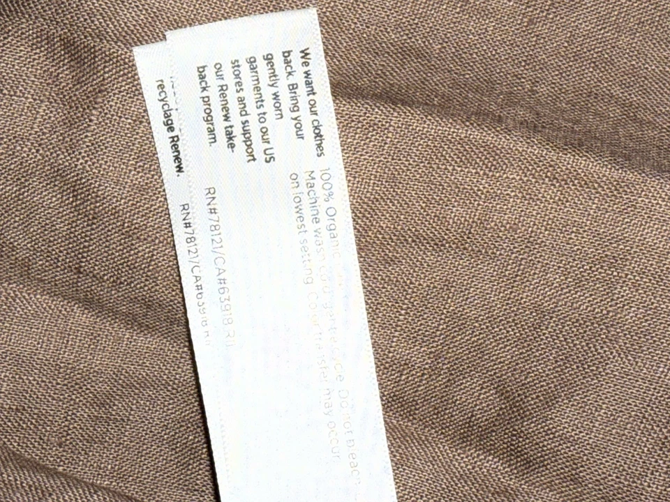 Eileen Fisher Cocoa Round Neck Button Up Long Vest Size M - Image 4 of 4