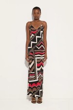 NWT PUCCI Multicolor Istrice Print Sleeveless Maxi Dress Size 38/US 2