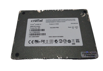 CRUCIAL 256GB SSD SATA DPAC8KX024 S/N: 123809160BE8 #NFP3039