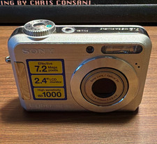 Sony Cyber-shot DSC-S700 7.2MP Silver Compact Camera 3x Zoom 2.4" LCD