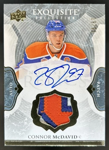 2016-17 The Cup Connor McDavid Exquisite Endorsements Patch Auto Relics #/25