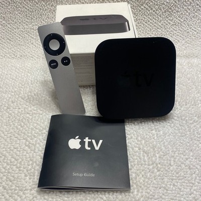 Apple TV Black Digital Media Streamer A1378 MC572LL/A with Remote