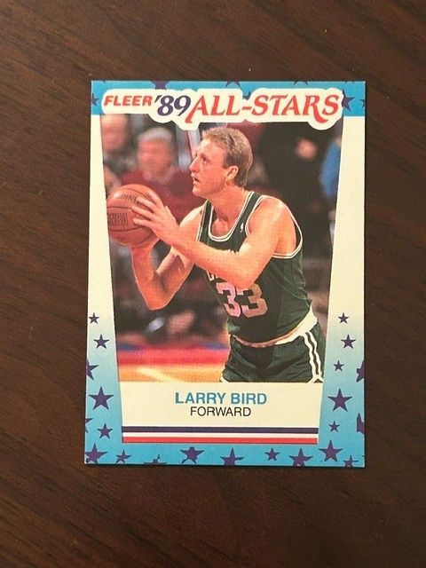 1989-90 Fleer - All-Stars Stickers Larry Bird #10 NBA Celtics HOF