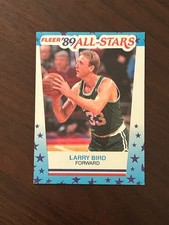 1989-90 Fleer - All-Stars Stickers Larry Bird #10 NBA Celtics HOF