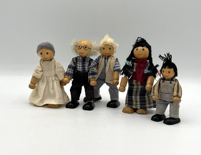 Puppenhaus Beeboo - Familie Biegepuppen Holz