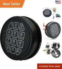 Stylish Black Matte Electronic Safe Lock - Advanced Security with Touch Control