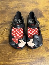 Mini Melissa x Disney Mickey Mouse  Minnie Mouse Mary Jane Toddler Size 7 Girls