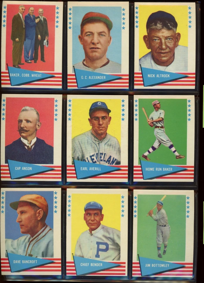 Juego completo de béisbol Fleer 1961 (154) Foto 3 de 4