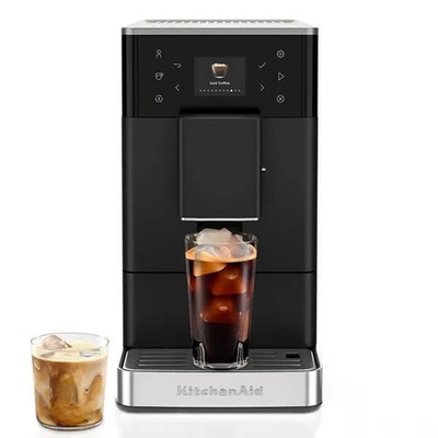 KitchenAid KF3 Espressomaschine Mattschwarz Automatische Eiskaffeemaschine
