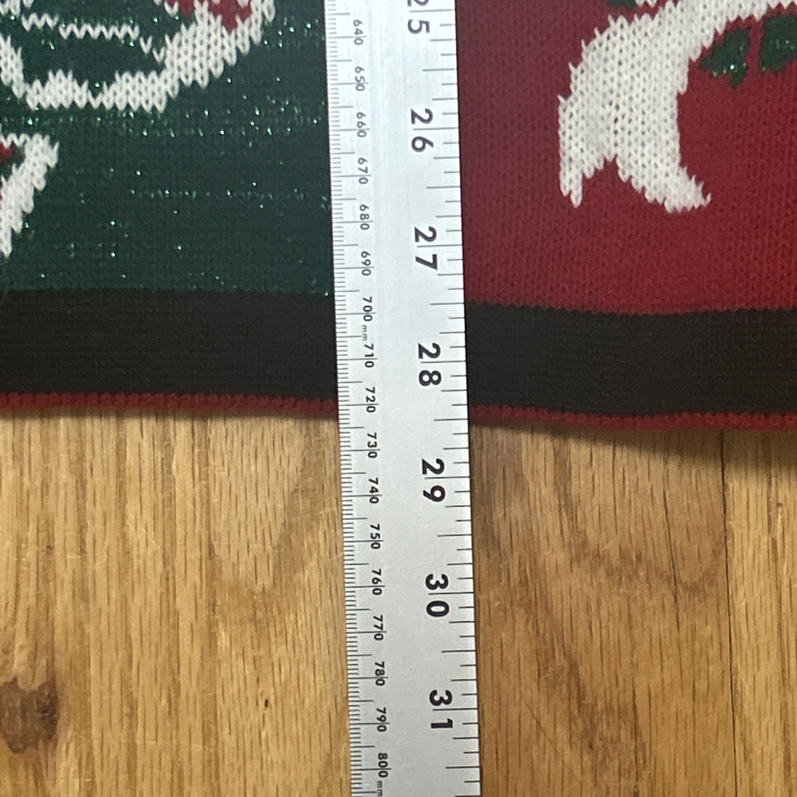 Vintage Nutcracker Christmas Pullover Sweater Sparkly Green Red Large