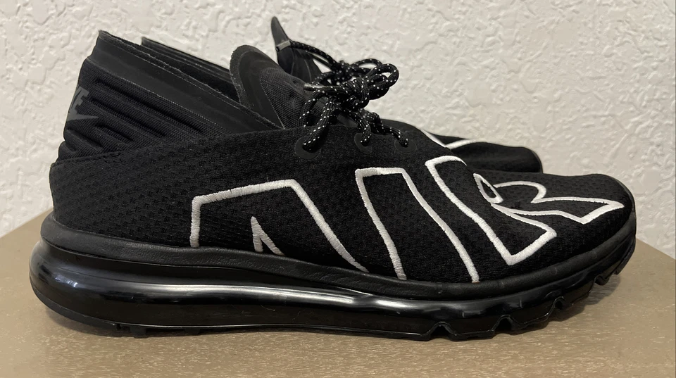 Nike Air Max Flair Black/White Running Shoes 942236 -001 Men's Size 10.5 - Image 3 of 4