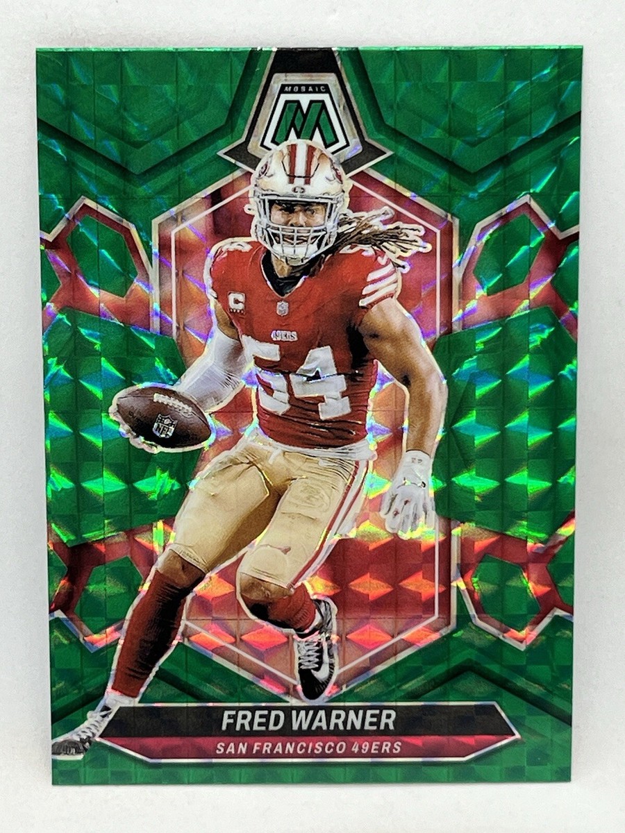 2024 Panini Mosaic Fred Warner Green Mosaic Prizm 49ers #196 | eBay