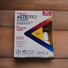 2x Childrens ASTEPRO ALLERGY Antihistamine Nasal Spray Relief Expires 12/24