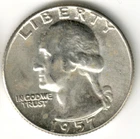 USA - 1957D - Washington ¼ $ - Silver Eagle - #15746RG