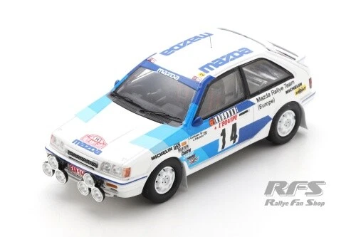 Mazda 323 4WD Rallye Rally Monte Carlo 1986 Ingvar Carlsson 1:43 Spark 6230