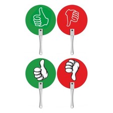 10 Pcs Yes or No Classroom Signs Thumb Up Thumb Down Classroom Voting Paddle