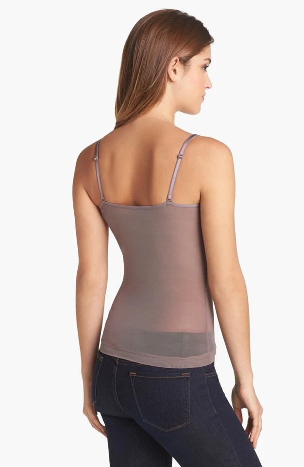 YUMMIE TUMMIE VANESSA МАЙКА CAMI CAMISOLE НОРКА КОРИЧНЕВЫЙ XSMALL НОВЫЙ! $68 - Изображение 2 из 2