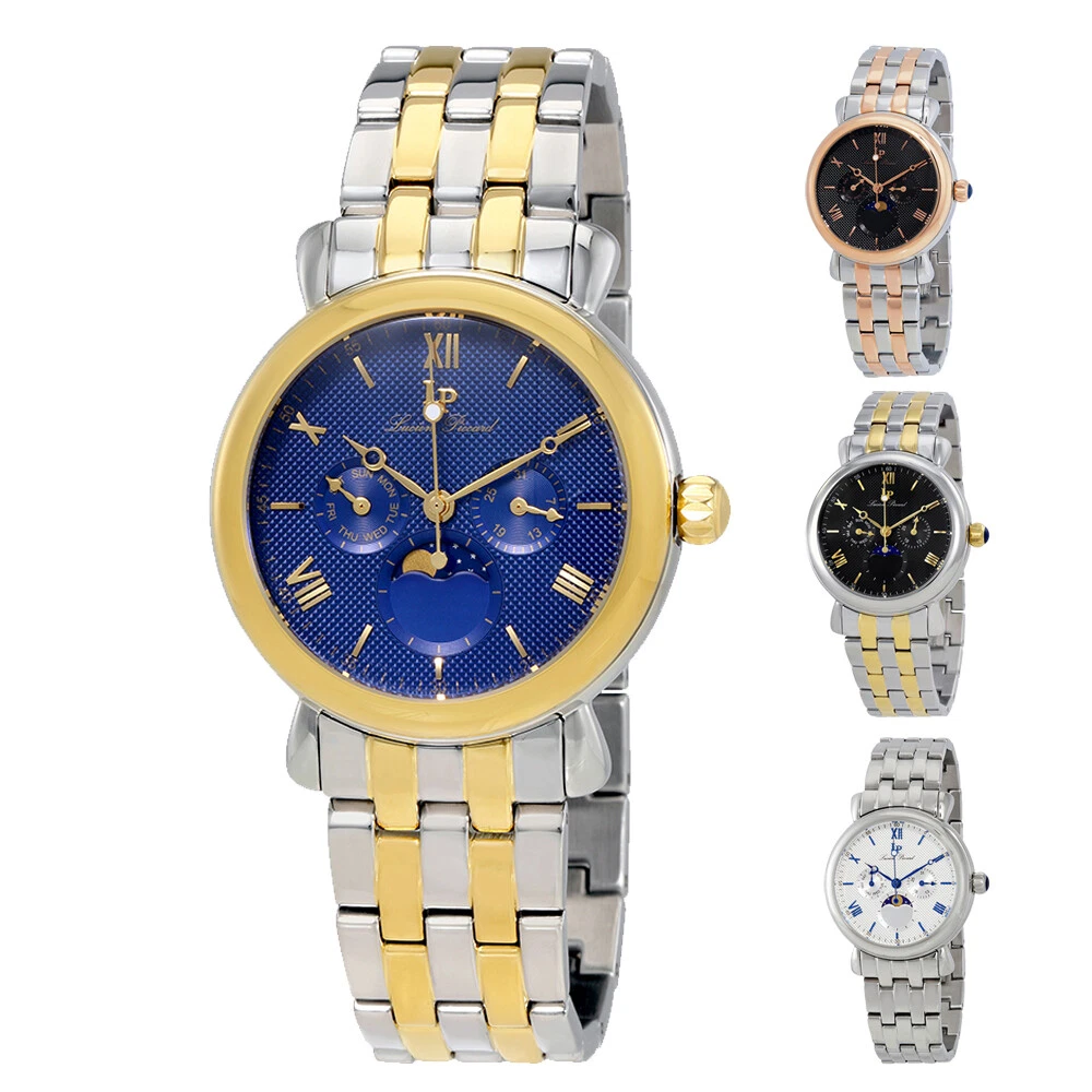 Lucien piccard moon phase watch hot sale