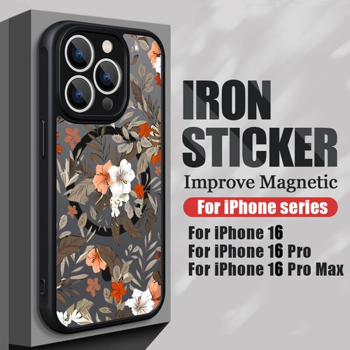 For iPhone 16 15 14 13 Pro Max 12 11 Magsafe Shockproof Hybrid Flower Case Cover - Picture 14 of 18