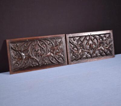 Buy *Gothic Carved Architectural Panels/Trim In Solid Chestnut Wood Salvage