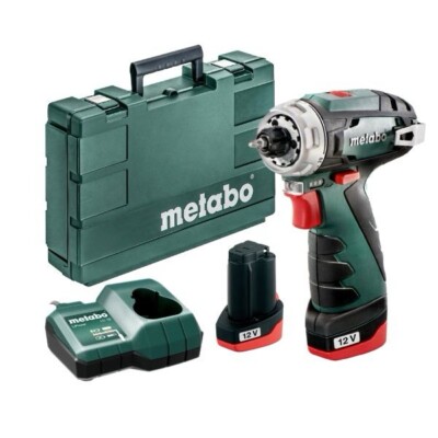 Metabo Akku-Bohrschrauber PowerMaxx BS inkl. 2x 2,0 AH Akkus