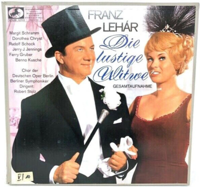 Box Set mit 2x 12'' LP Vinyl - Franz Lehár - Die lustige Witwe - Marcato 75 445 (
