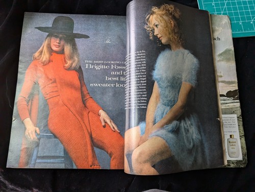 Vintage August 1 1969 Vogue Jacqueline Bisset Cover Fashion Magazine See Details - Bild 14 von 17