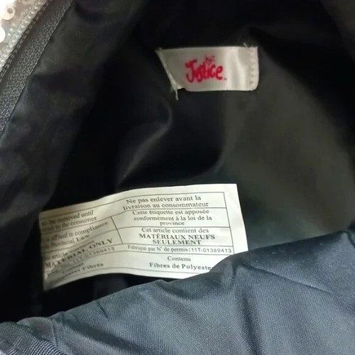 Justice Sequined Backpack Purse Letter "H" Monogram Personalized Unicorn - Picture 10 of 11