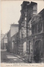G282 REIMS - FACADE IMPRIMERIE MATOT BRAINE IMPASSE ST PIERRE EN 1915 - WW1