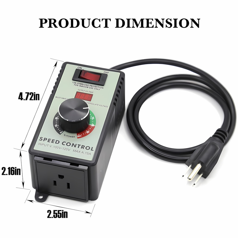 4000W Variable Speed Controller Electric Motor For Rheostat Fan Drill AC 120V