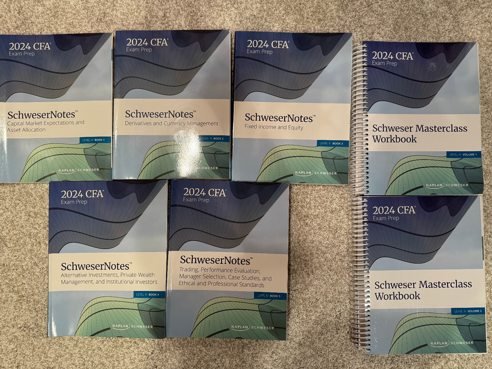 2024 CFA Level III Schweser Study Notes + Official CFAI Books Sprial Bound-image