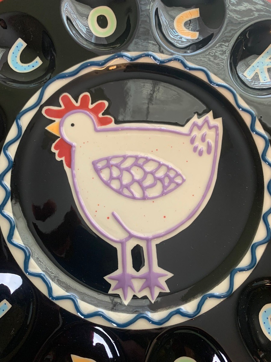 Lot De 2 Assiettes Southern Living At Home - Coq Hilarity Hen - Multicolores 12"