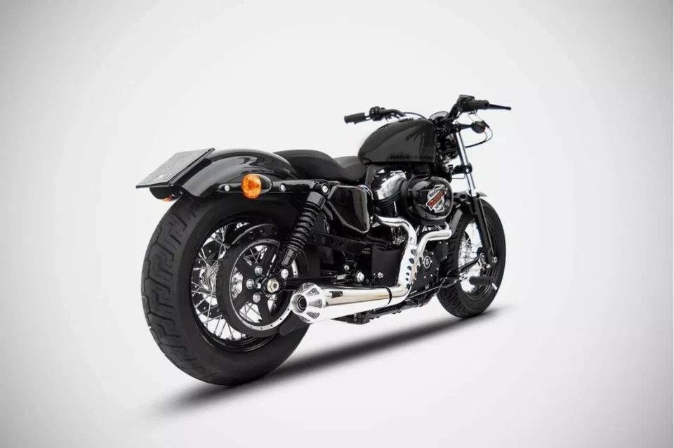 Escape Zard Harley-Davidson XL 883 Super Low/Hierro/Roadster Acero Inoxidable Foto 2 de 2